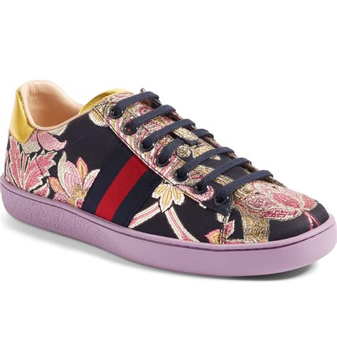 flower sneaker gucci|Gucci ace sneakers women's.